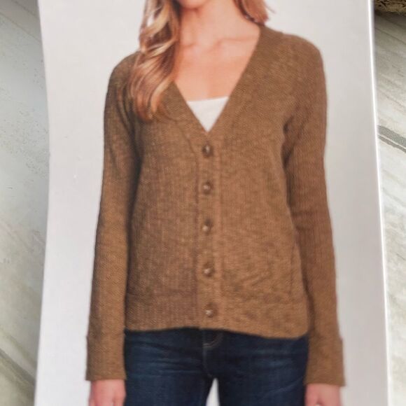 NWT Two by Vince Camuto Army GreenButton Up Cardigan Size Large - Picture 11 of 12